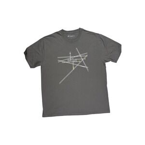 Stio Graphic T-Shirt Mens XL Gray Outdoor Hiking Crosscountry Ski Gorpcore Basic